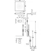 Kép 2/2 - Tres Shower Technology falba építhető elektronikus termosztátos zuhanyrendszer kádbeömlővel 09288317