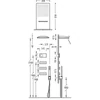 Kép 2/2 - Tres Shower Technology falba építhető elektronikus termosztátos zuhanyrendszer 09288408