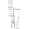 Kép 2/2 - Tres Slim Exclusive falba építhető elektronikus termosztátos zuhanyrendszer 09288551
