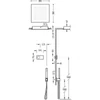 Kép 2/2 - Tres Shower Technology falba építhető elektronikus termosztátos zuhanyrendszer matt fekete 09288552NM