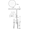 Kép 2/2 - Tres Shower Technology falba építhető elektronikus termosztátos zuhanyrendszer matt fekete 09288557NM