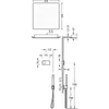 Kép 2/2 - Tres Shower Technology falba építhető elektronikus termosztátos zuhanyrendszer matt fekete 09288561NM