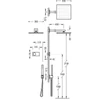 Kép 2/2 - Tres Shower Technology falba építhető elektronikus termosztátos zuhanyrendszer matt fekete 09288563NM