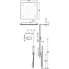 Kép 2/2 - Tres Shower Technology falba építhető elektronikus termosztátos zuhanyrendszer 09288566