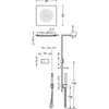 Kép 2/2 - Tres Shower Technology falba építhető elektronikus termosztátos zuhanyrendszer matt fekete 09288584NM