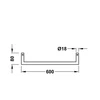 Kép 2/2 - Tres Max-Tres 600 mm-es törölközőtartó 11423602