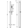 Kép 2/2 - Tres Projekt vízkő ellen védett 909 mm-es zuhanyszett 134527
