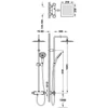 Kép 2/2 - Tres falon kívüli termosztátos zuhanyrendszer 18138503