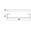 Kép 2/2 - Tres Loft-Tres 450 mm-es törölközőtartó 20023604