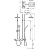 Kép 2/2 - Tres Flat-Tres falon kívüli termosztátos zuhanyrendszer 20438702