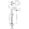 Kép 2/2 - Tres Class-Tres falon kívüli termosztátos zuhanyrendszer 20531201