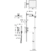 Kép 2/2 - Tres Block-System beépíthető 2 utas termosztátos zuhanyrendszer 20625201