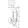 Kép 2/2 - Tres Block-System beépíthető 2 utas termosztátos zuhanyrendszer matt fekete 20625203NM