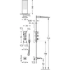 Kép 2/2 - Tres Block-System beépíthető 3 utas termosztátos zuhanyrendszer kádkifolyóval 20625301