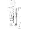 Kép 2/2 - Tres Block-System beépíthető 3 utas termosztátos zuhanyrendszer kádkifolyóval 20625302