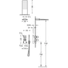 Kép 2/2 - Tres Projekt-Tres falba építhető termosztátos zuhanyrendszer 20635202