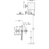 Kép 2/2 - Tres Block-System beépíthető 2 utas termosztátos zuhanyrendszer matt fekete 20725201NM