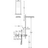 Kép 2/2 - Tres Slim/Cuadro Exclusive falba építhető termosztátos zuhanyrendszer matt fekete 20725202NM