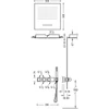 Kép 2/2 - Tres Block-System beépíthető 3 utas termosztátos zuhanyrendszer acél 20725303AC