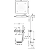 Kép 2/2 - Tres Block-System beépíthető 3 utas termosztátos zuhanyrendszer kádtöltővel 20725307