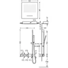 Kép 2/2 - Tres Block-System beépíthető 3 utas termosztátos zuhanyrendszer matt fekete 20725311NM