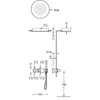 Kép 2/2 - Tres Block-System beépíthető termosztátos zuhanyrendszer arany 20735204OR