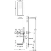 Kép 2/2 - Tres Block-System beépíthető 3 utas termosztátos zuhanyrendszer kádtöltővel 20735305