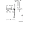 Kép 2/2 - Tres Block-System beépíthető 4 utas termosztátos zuhanyszett arany 20735491OR