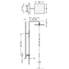 Kép 2/2 - Tres Projekt-Tres falon kívüli termosztátos zuhanyrendszer 21139502