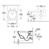 Kép 2/2 - Villeroy & Boch Architectura Rimless fali wc CeramicPlus bevonattal 4694 R0 R1 ( 4694R0R1 )