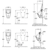 Kép 2/2 - Villeroy & Boch Subway elszívó rendszerű piszoár 7513 01 01 ( 75130101 )