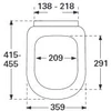 Kép 2/3 - Villeroy & Boch Subway wc ülőke, QuickRelease 9M55 Q1 01 (9M55Q101)