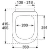 Kép 2/3 - Villeroy & Boch Subway wc ülőke, QuickRelease, SoftClosing 9M55 S1 01 (9M55S101)