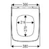 Kép 3/3 - Villeroy & Boch Architectura wc ülőke, 9M60 61 01 (9M606101)