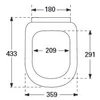 Kép 2/2 - Villeroy & Boch Subway 2.0 fedél nélküli wc ülőke 9M74 61 01 (9M746101)