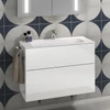 Kép 3/3 - Villeroy & Boch Finion 80 x 50 cm-es beépíthető mosdó 1 csaplyukkal Stone White CeramicPlus felülettel túlfolyó nélkül - 416481RW
