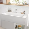 Kép 3/4 - Villeroy & Boch Finion 100 x 50 cm-es beépíthető mosdó 1 csaplyukkal Stone White CeramicPlus felülettel túlfolyó nélkül - 4164A2RW