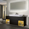 Kép 4/4 - Villeroy & Boch Finion 100 x 47 cm-es mosdó 1 csaplyukkal CeramicPlus felülettel rejtett ViFlow túlfolyóval - 41681BR1