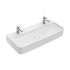 Kép 1/2 - Villeroy & Boch Finion 100 x 47 cm-es mosdó 2 csaplyukkal Stone White CeramicPlus felülettel túlfolyó nélkül - 4168A1RW