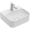 Kép 1/2 - Villeroy & Boch Finion 43 x 39 cm-es kézmosó Stone White CeramicPlus felülettel rejtett ViFlow túlfolyóval - 436444RW