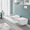 Kép 4/4 - Villeroy & Boch Venticello perem nélküli mélyöblítésű fali wc-csésze Stone White CeramicPlus felülettel - 4611R0RW