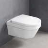 Kép 4/4 - Villeroy & Boch Architectura falra szerelhető perem nélküli DirectFlush wc, ülőkével, kombipack - 4694HR01