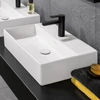 Kép 3/4 - Villeroy & Boch Memento 2.0 60 x 42 cm-es ráültethető mosdó 1 csaplyukkal Stone White CeramicPlus felülettel túlfolyó nélkül - 4A0761RW