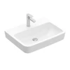 Kép 1/3 - Villeroy & Boch O.Novo 65 x 46 cm-es mosdó 1 csaplyukkal CeramicPlus felülettel túlfolyó nélkül - 4A41KLR1