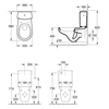 Kép 2/2 - Villeroy & Boch O.Novo mélyöblítésű monoblokkos wc-csésze - 66231001