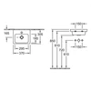 Kép 2/4 - Villeroy & Boch Subway 2.0 37 x 30,5 cm-es kézmosó 1 csaplyukkal CeramicPlus felülettel - 731737R1