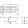 Kép 2/4 - Villeroy & Boch Legato 1700 x 700 mm-es beépíthető egyenes kád - UBA177LEG2V-01