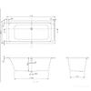 Kép 2/4 - Villeroy & Boch Architectura 1700 x 800 mm-es egyenes akril kád - UBA178ARA2V-01