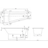 Kép 2/4 - Villeroy & Boch Subway 1700 x 800 mm-es balos aszimmetrikus sarokkád - UBA178SUB3LIV-01