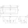 Kép 2/2 - Villeroy & Boch Collaro sarokba építhető 1800 x 800 mm-es jobbos akril kád Gold - UBA180COR9CR00VJ01